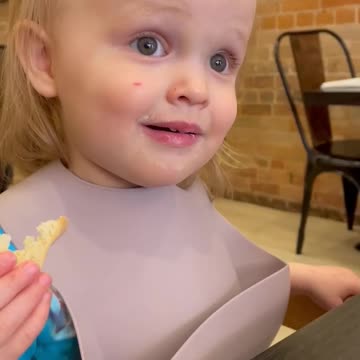 My Adorable Granddaughter Trying Some Escargot (snail)