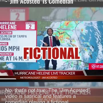 Fact Check: 'Weatherman Loses It Live On Air' Video Is NOT Authentic -- 'Jim Acosted' Is Comedian