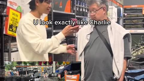 Charlie was so happy to see this old photo of him