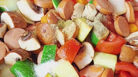 Fussili Pasta with vegetables 🍝 👩‍🍳 #food #cooking #pasta #homemade #recipe