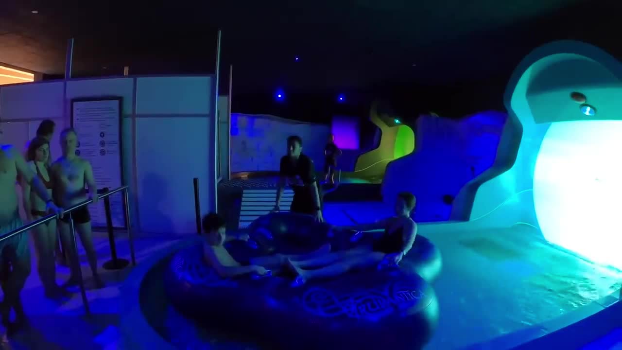 the water slide is well done.