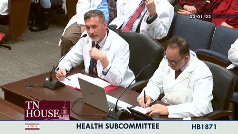 Dr. Ryan Cole at the TN Health SubCommittee