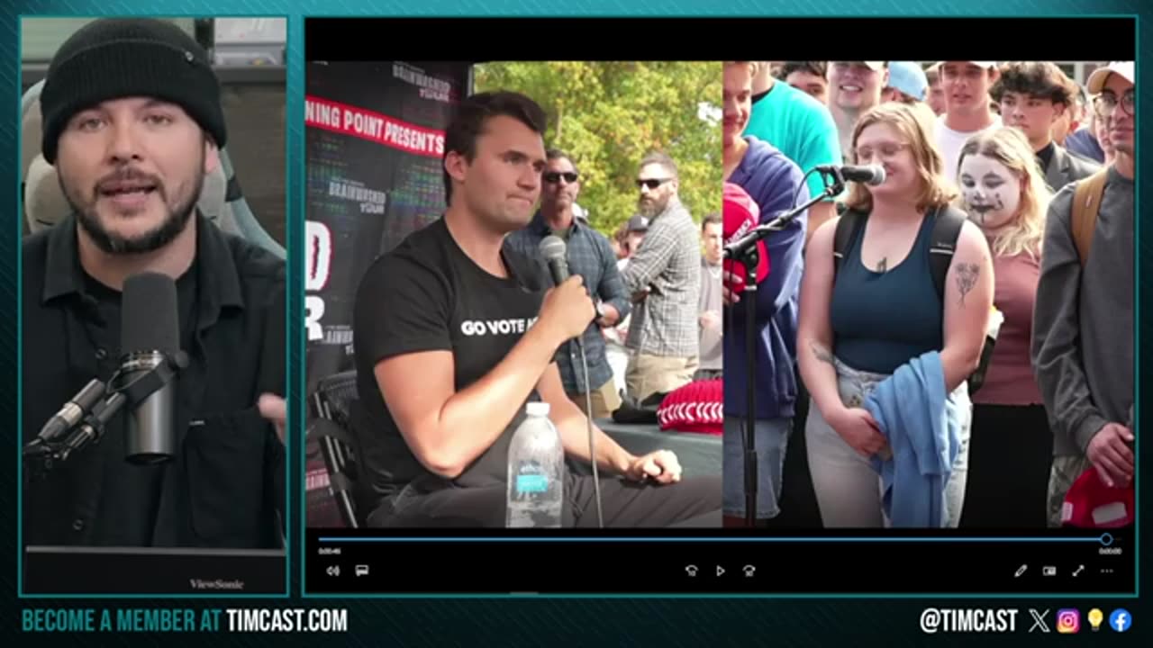 Charlie Kirk Leaves Liberal DUMFOUNDED, Women FREEZES When Asked To Defend Abortion, SHE CANT