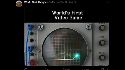 World First Things - Video Game