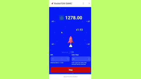 new miningmini app bot telegram rocket ton game