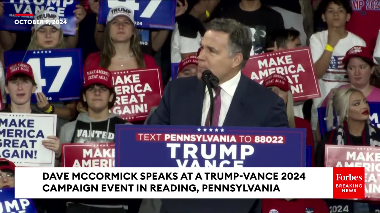 'He Is A Radical Liberal That Tries To Be A Moderate'- Dave McCormick Slams Bob Casey At Trump Rally