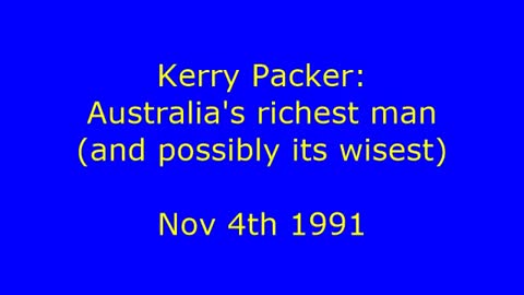 Two minutes with a brilliant billionaire politics, legislation and tax