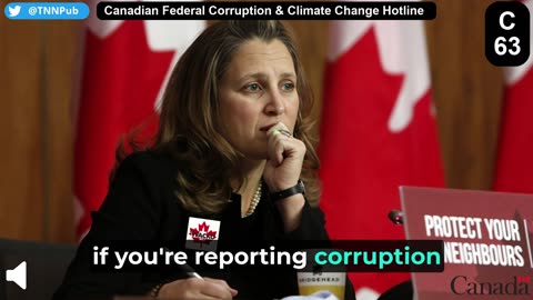 Introducing the Canadian Federal Corruption & Climate Change Reporting Hotline, presumably