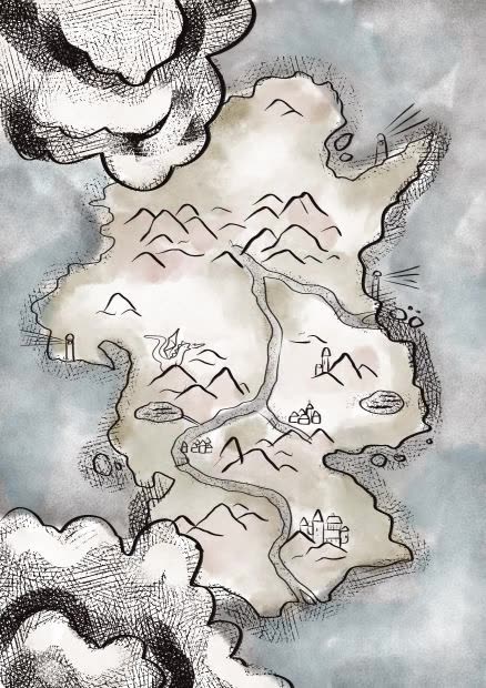 I draw a Simple Map for my story!