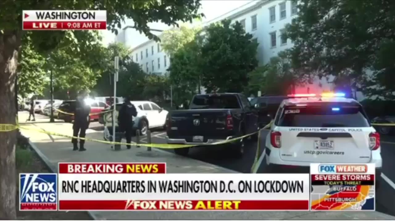 RNC headquarters in Washington DC on lockdown