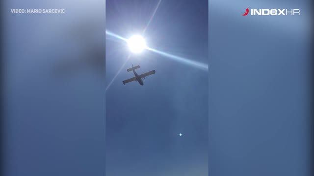 Gašenje požara u Orebiću