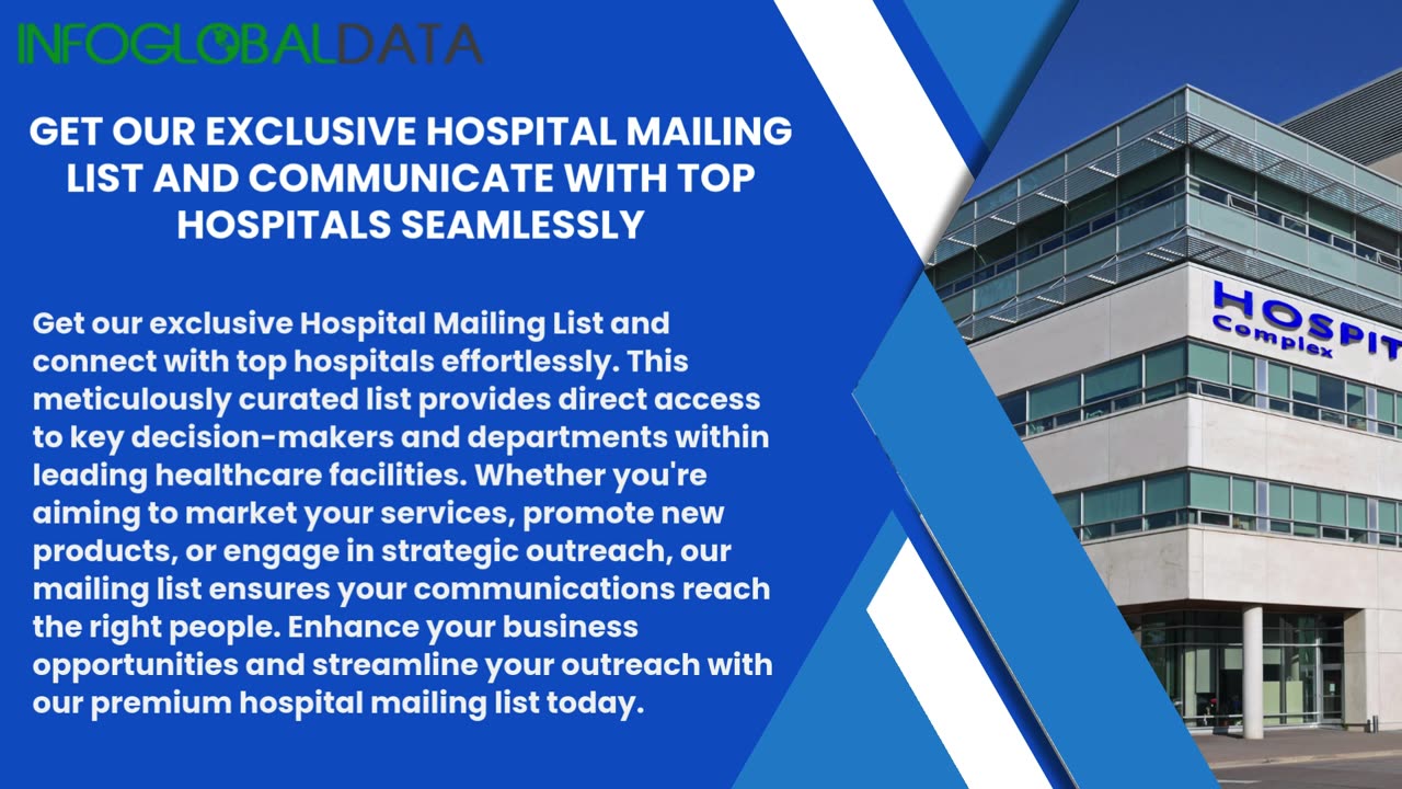 Build Your List of Hospitals with Fully Customizable Data Options