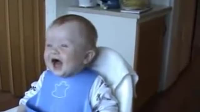 baby laughing a lot