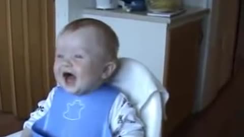 baby laughing a lot