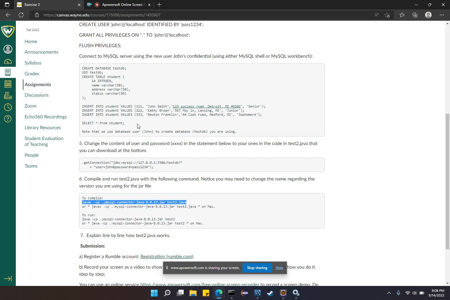 CSC 4710 Exercise 2