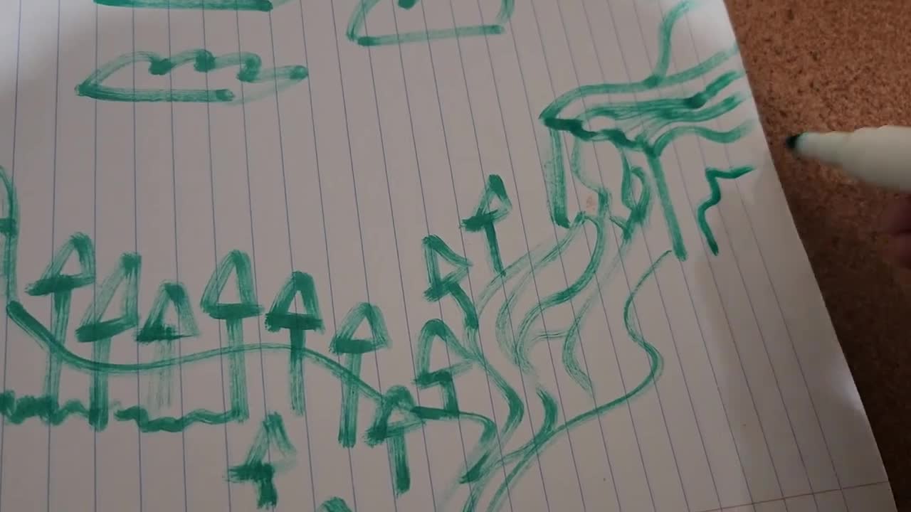 ASMR Drawing a nice simple FOREST. For all of you