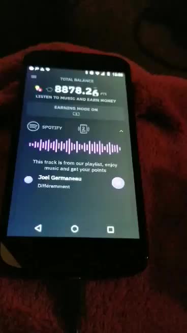 Earning money listening to music