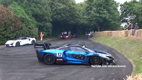 The BEST & WORST Supercar PowerSlides! Goodwood FOS 2019.mp4