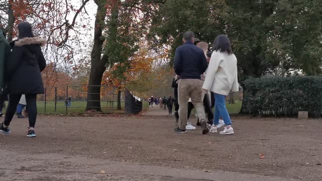 video people strolling in apart