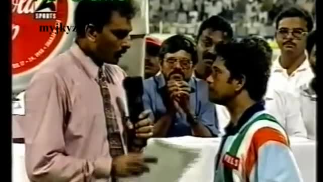 Tendulkar Post Match Interview after scoring 134 runs against Australia 1998.