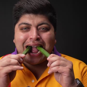 Eating Challenge | ASMR || eating OKRA, CILANTRO , CARROT, SPINACH || Eddy ASMR #asmr #shorts #usa