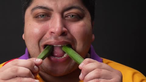 Eating Challenge | ASMR || eating OKRA, CILANTRO , CARROT, SPINACH || Eddy ASMR #asmr #shorts #usa