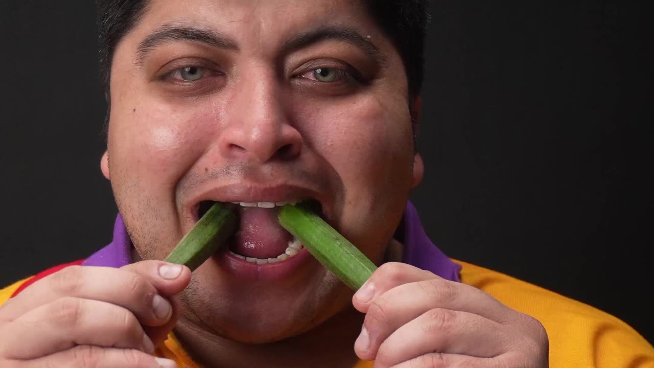 Eating Challenge | ASMR || eating OKRA, CILANTRO , CARROT, SPINACH || Eddy ASMR #asmr #shorts #usa