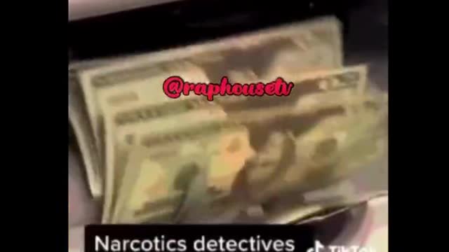 Cops showing off and flexing their drug busts