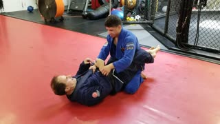 Omaplata sweep technique