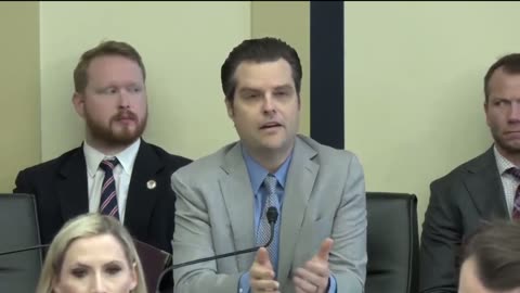 Matt Gaetz to DEA secy Anne Milgram why is it taking so long to de schedule Marijuana as Class 1 ?