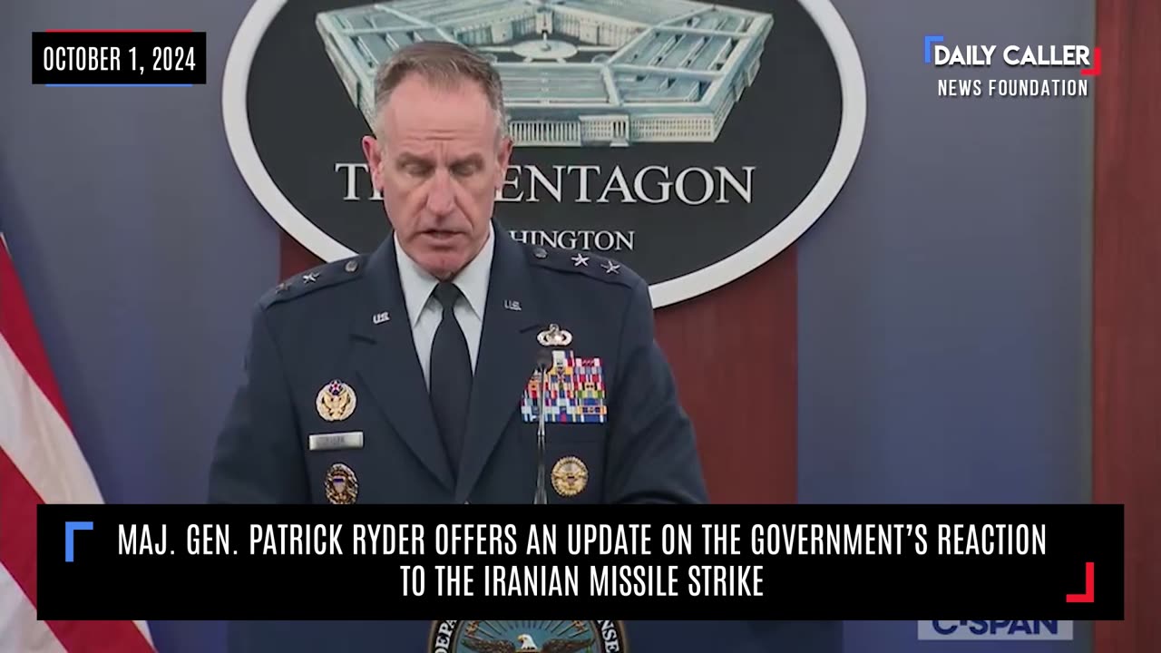 Maj. Gen. Patrick Ryder Offers An Update On The Government's Reaction To The Iranian Missile Strike