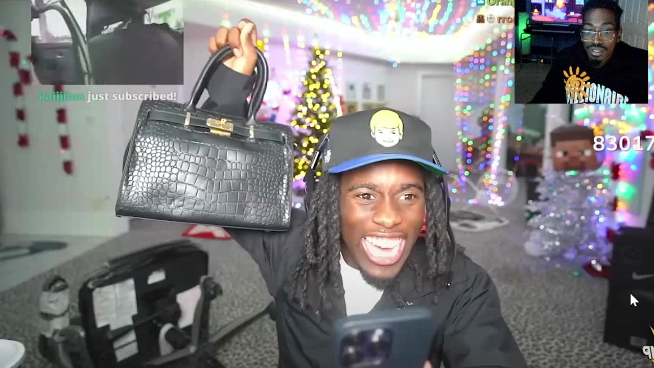 Kai Cenat Live Buying Birkin Bags For My Friends reaction