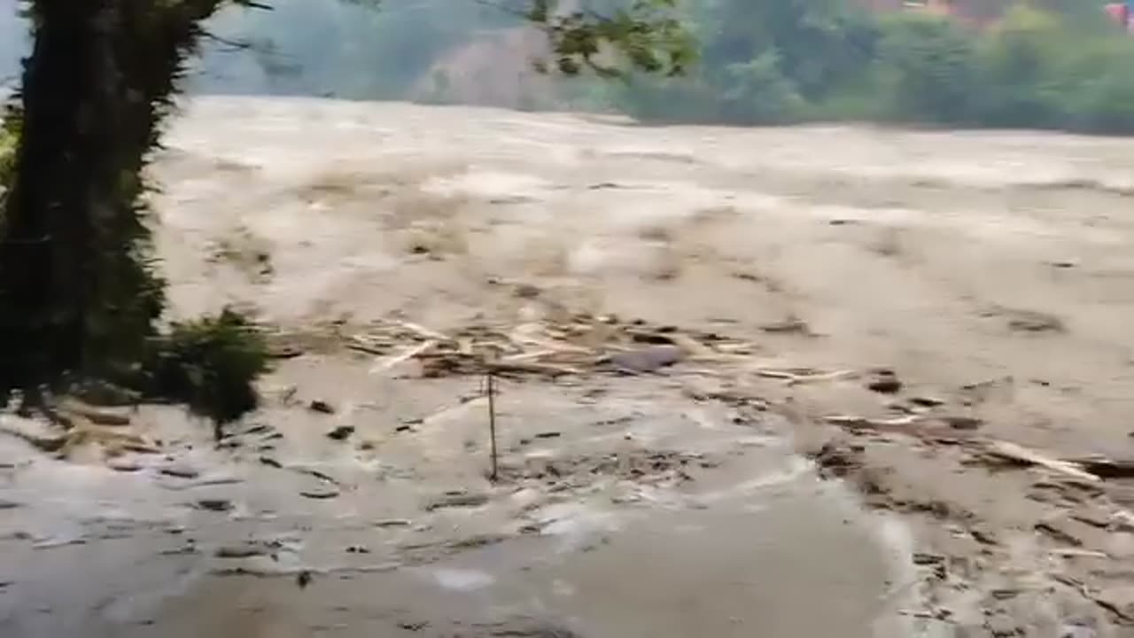 Myitkyina city in Kachin state was flooded.