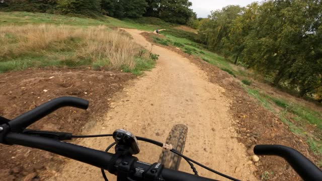 Riding a Newly Built Single Track