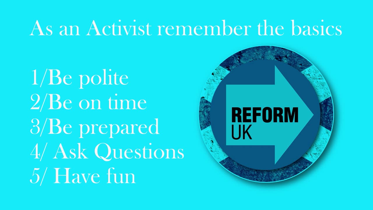 ReformUK Scotland Activist Training Series Episode 7