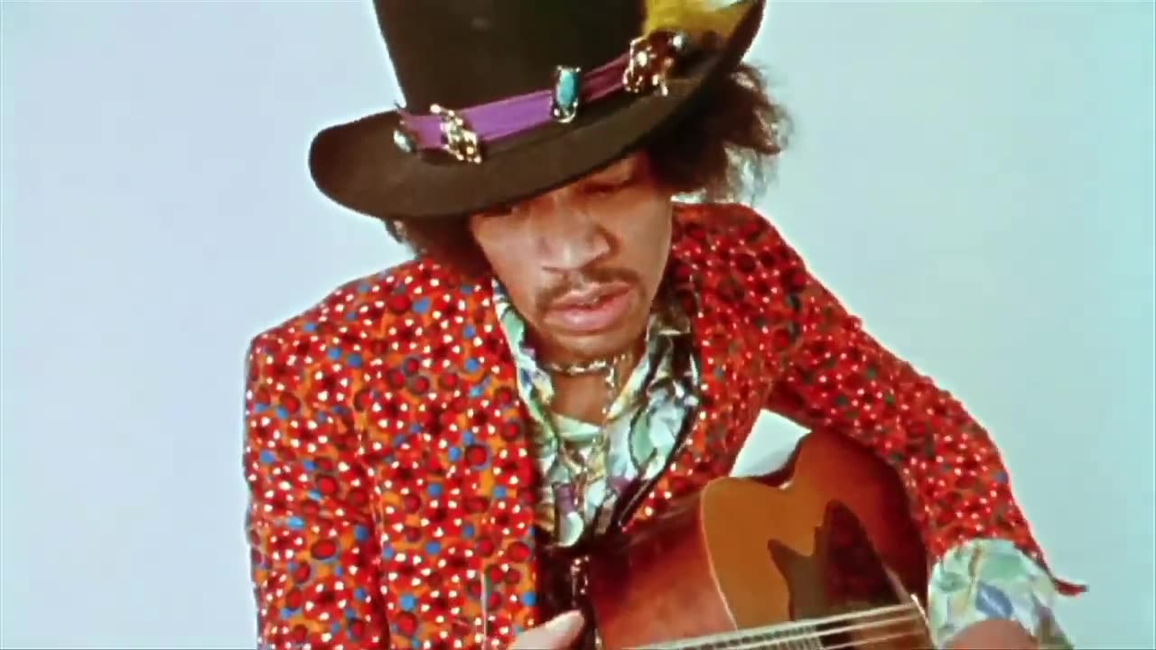 Jimi Hendrix On An Acoustic Guitar -only known 2 videos RARE-