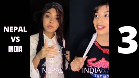 nepal vs india tiktok viral girls