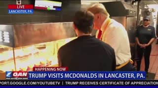 Donald Trump Making French Fries at McDonalds