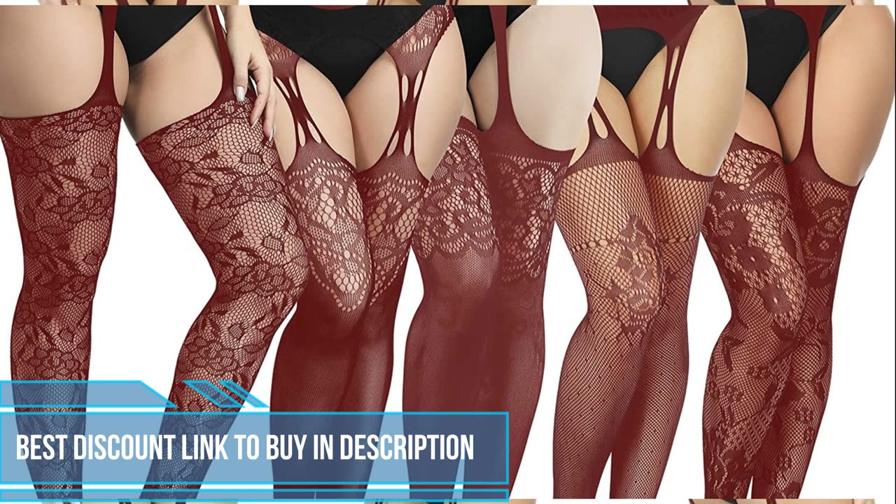 Pairs Women Fishnet Thigh High Stockings for Women, Hold up Stockings