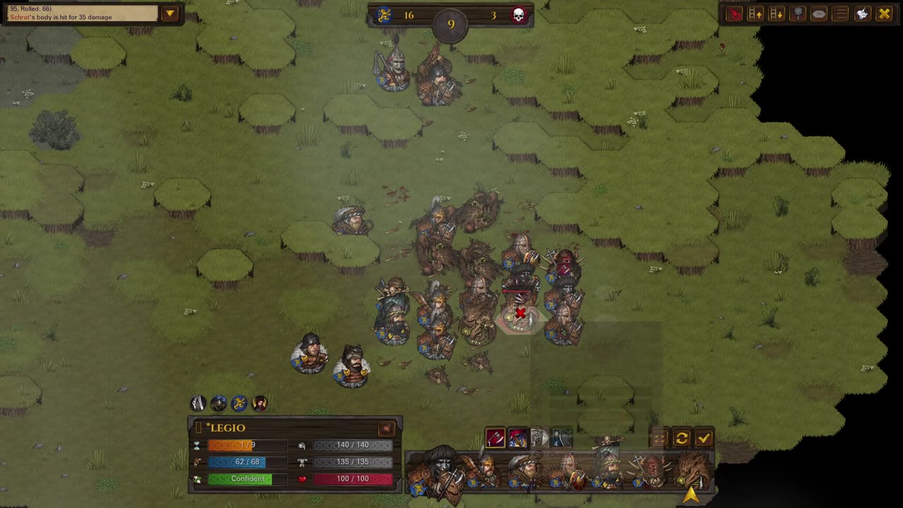 Battle Brothers - Peasant Legionaries vs. Schrats