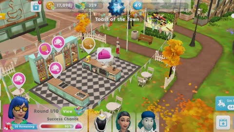 The Sims Mobile - Sweet Treat Showdown challenge default clothes sim debugs