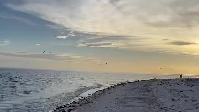 Livestream Replay - Sunset Beachwalk To Ancient Pier Then Back Into Storm