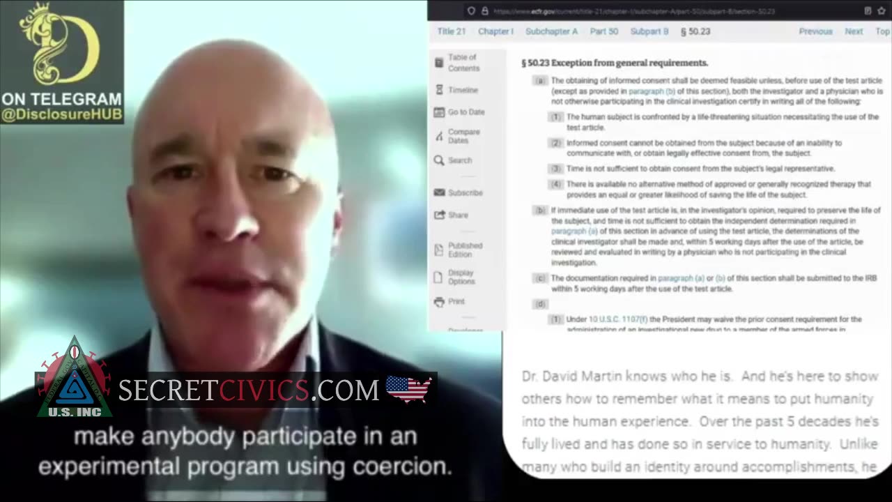 💥️️🔥️️️️️️️️️💥 Dr. David E. Martin: On Coercion in Medical Practices and Protecting Our Rights