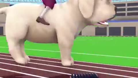 Giant Dog vs 🦴 Tiny Dog # Scary Teacher 3D Funny Game #shorts #3