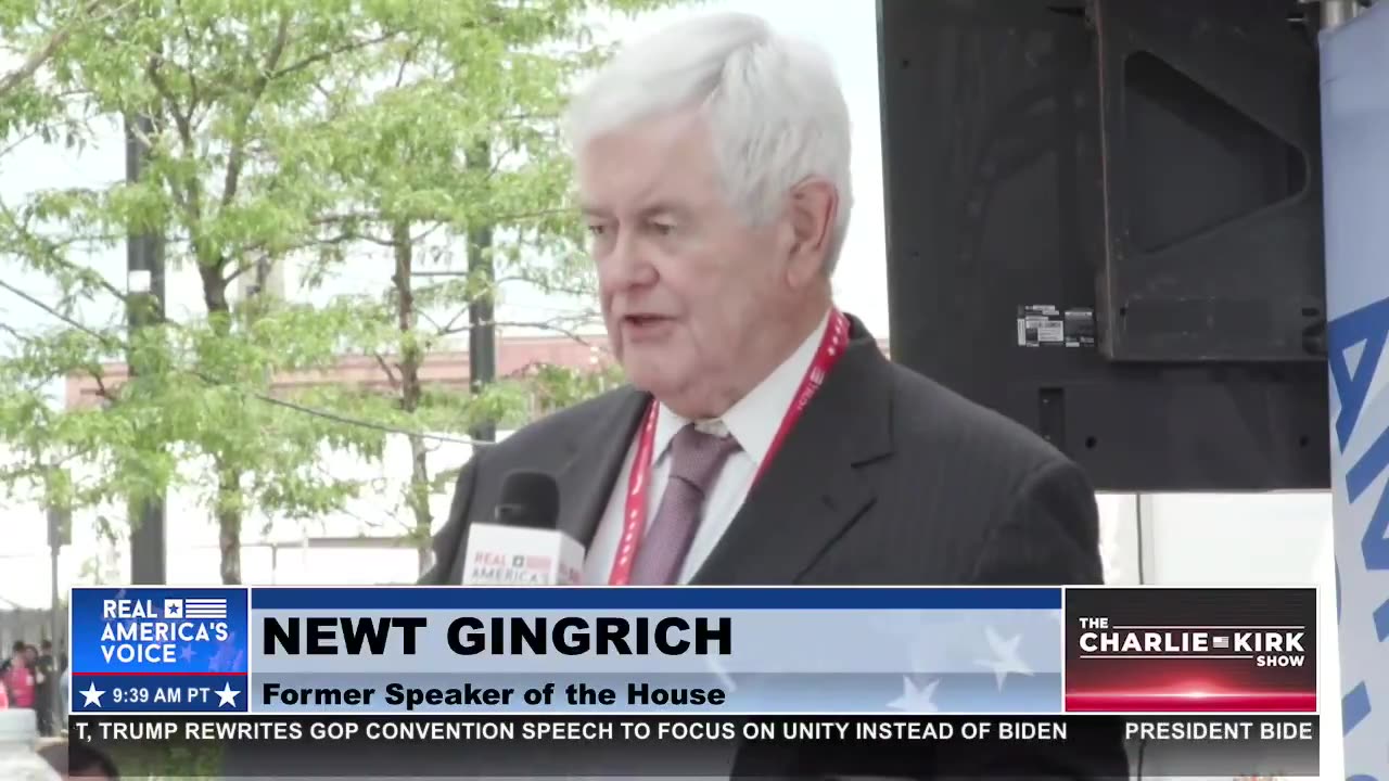 Newt Gingrich Advises President Trump On His RNC Speech