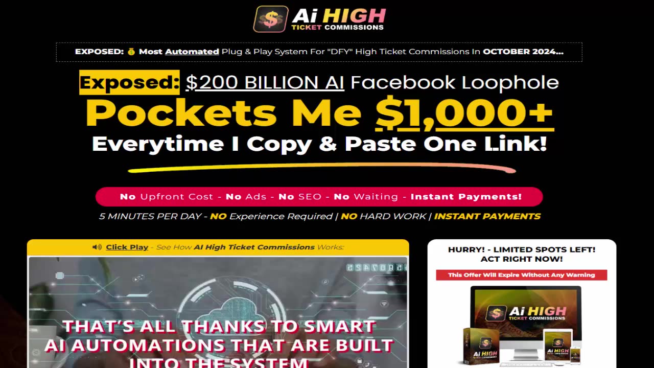 AI HIGH TICKET COMMISSIONS Review - Scam Or Legit System?