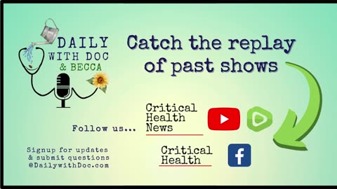 Dr. Joel Wallach - ‘Treating’ Arthritis wasting Trillions - Daily with Doc and Becca 8/2/23