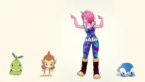 Mina Ashido My hero Academia Pokémon dancing POKÉDANCE #mmd #Mina #Ashido #bnha #mha