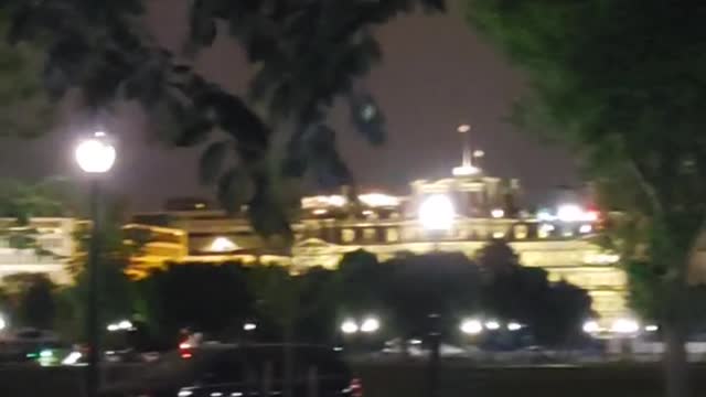 Marine One leaving in the wee hours may 10
