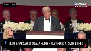 Trump Speaks About Kamala Harris Not Attending Al Smith Dinner